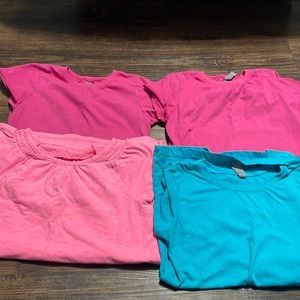 3/$15 girls plain tee shirts